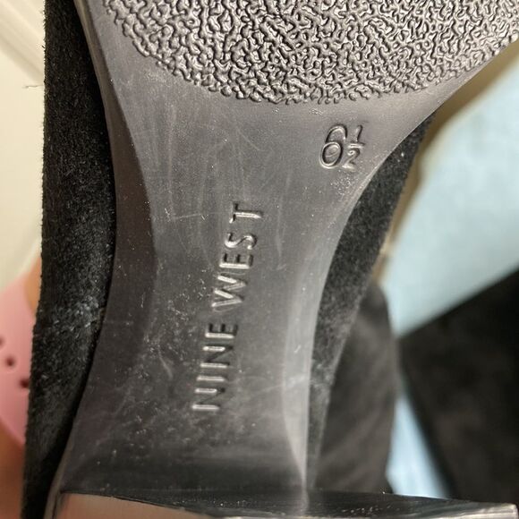 Nine West black over-the-knee heeled boots size 6.5 - Picture 11 of 13